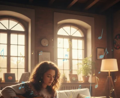 music notes - relevant illustration