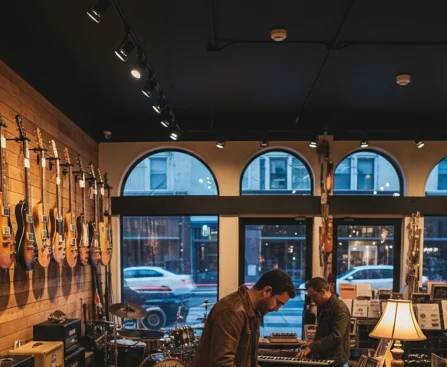 music store near me - relevant illustration