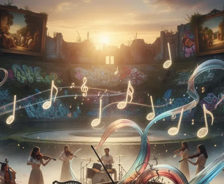 music and arts - relevant illustration