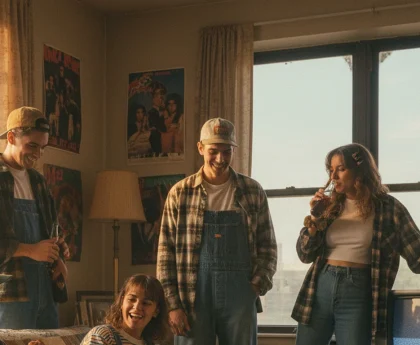 90s fashion - relevant illustration