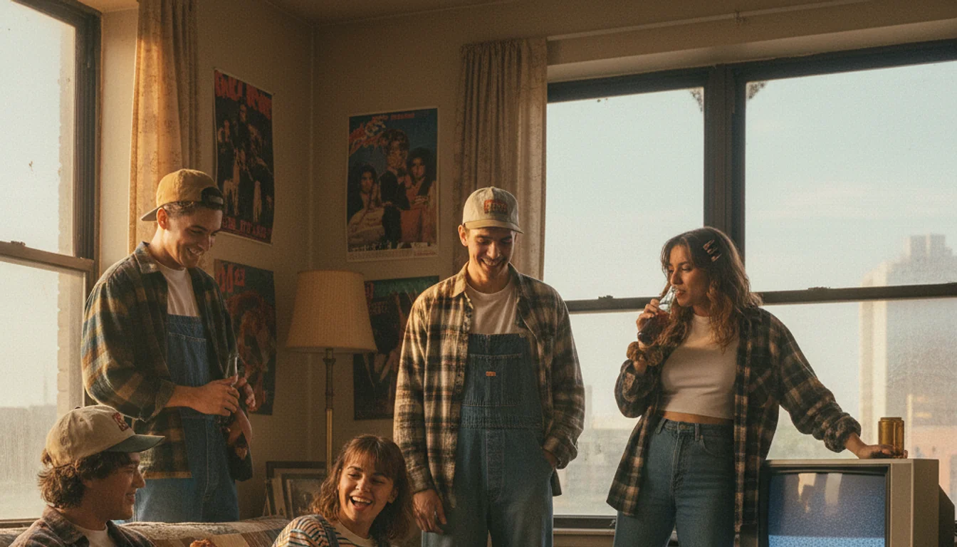 90s fashion - relevant illustration