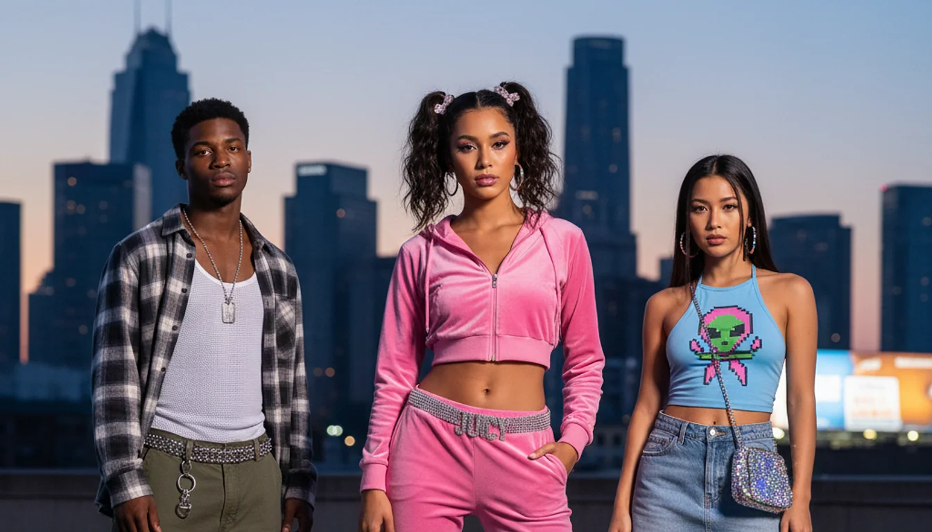 y2k fashion - relevant illustration