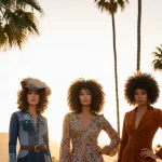 70s fashion women - relevant illustration