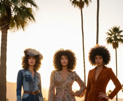 70s fashion women - relevant illustration