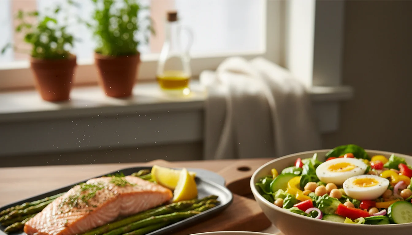 simple nutritious meals - relevant illustration