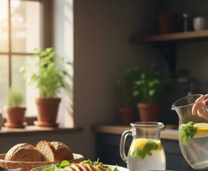 simple nutritious meals - relevant illustration